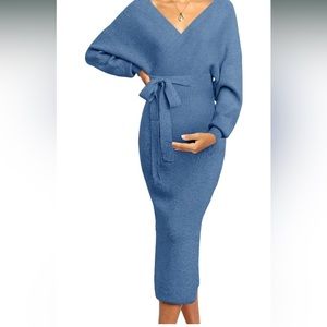 Maternity Nursing Sweater Dress - Size Medium